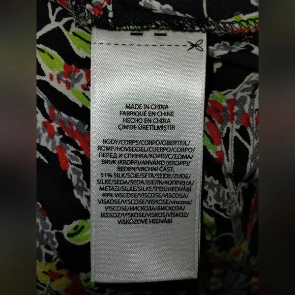 Polo Ralph Lauren Printed Grace Dress size 0 Midi Fit Flare Floral Silk Spring - Picture 9 of 14